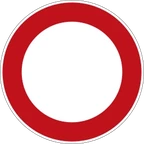 Verbot für Fahrzeuge aller Art